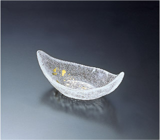 YO-205 金彩淡雪 舟形豆鉢 ￥1,320