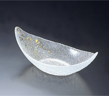 YO-207 金彩淡雪 舟形大鉢 ￥3,080